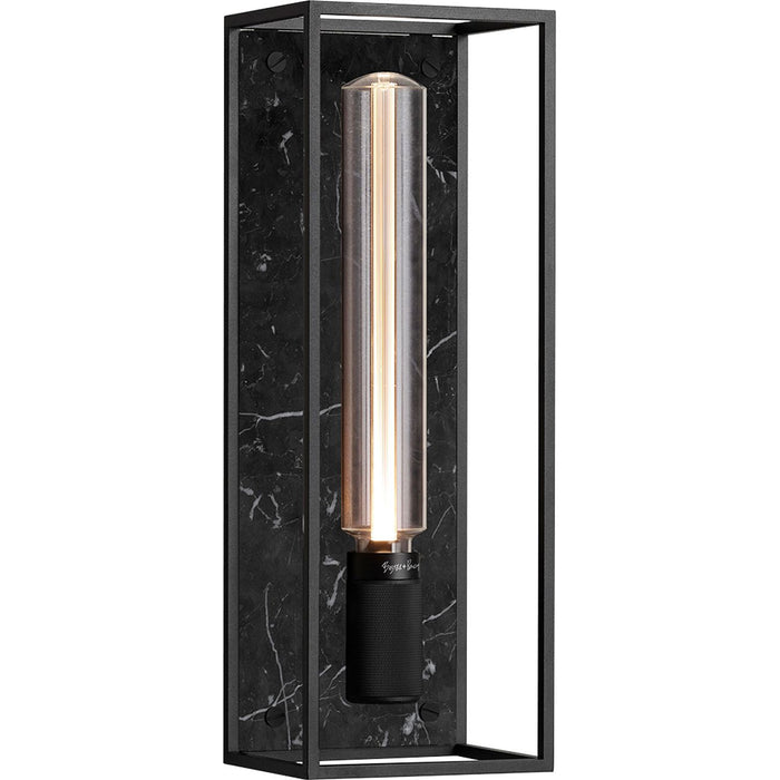 Photo of Buster + Punch - Caged Wall 1.0 Large - Satin Black Marble, Buster Bulb Tube - Vägglampor - Massimo Buster Minale - Svart