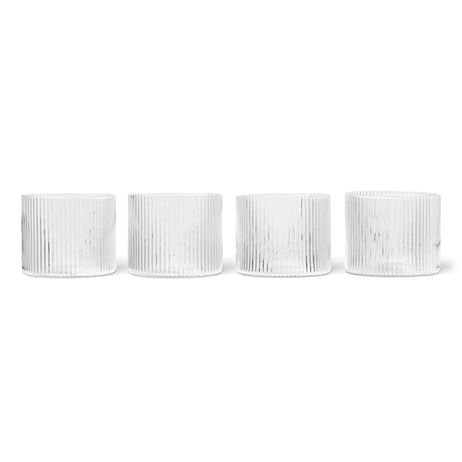 Photo of Ripple Low Glass (set Of 4) - Ø7,6 X H6,1 Cm