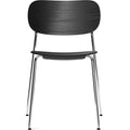 Thumbnail photo of Co Dining Chair, Veneer, Chrome Frame