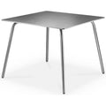 Thumbnail photo of M21 Brick Garden Table 90x90 cm - Stainless Steel/Stone
