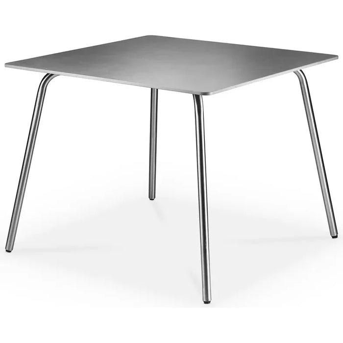 Photo of M21 Brick Garden Table 90x90 cm - Stainless Steel/Stone