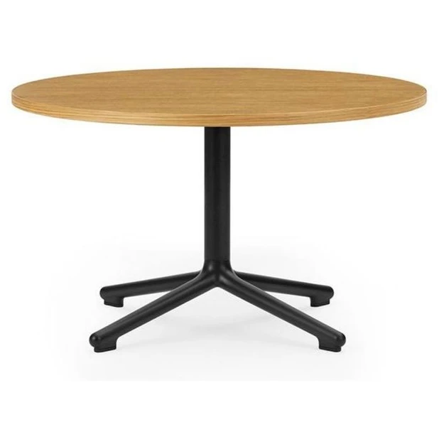Photo of Lunar Coffee Table Ø70 - Coffee Table - Frame: Black Lacquered Aluminium/ Table Top: