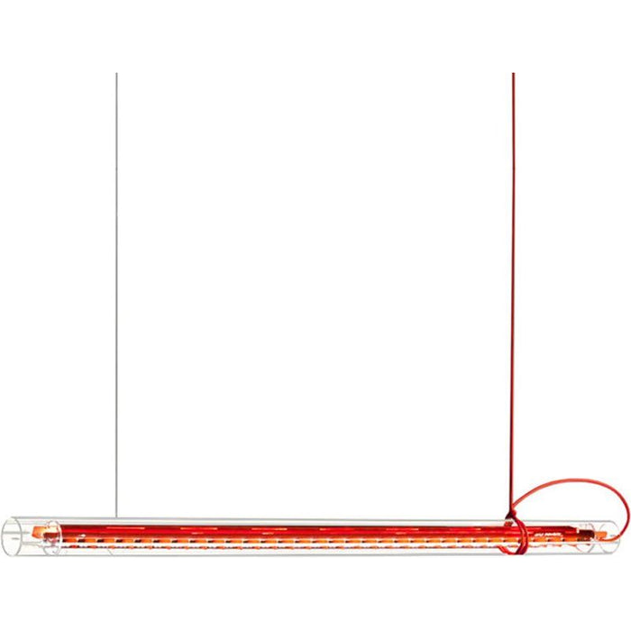 Photo of Tubular, White Diffusor  Blue Cable - Pendellampor - Sebastian Hepting - Vit