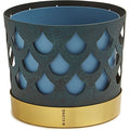 Trio Flower Pot - Medium, Drop, Grey-Blue - Pots & Vases - Ania Pauser - Gold, Blue