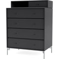 Thumbnail photo of Keep Chest Of Drawers - Anthracite / Matt Chrome Legs - Dressers - Peter J. Lassen - Black - Wood