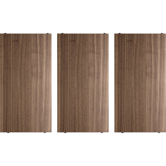 Photo of String Shelves 58x30, Walnut, 3-pack - Shelving - Nils Strinning - Wood