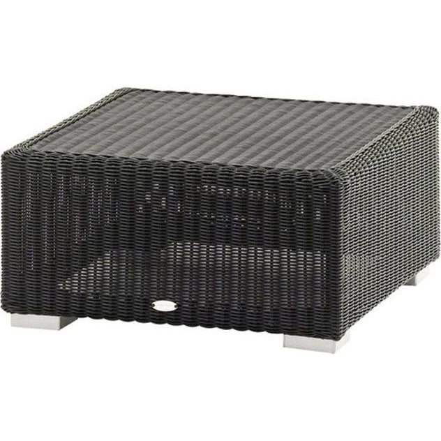 Photo of Chester Fodskammel - Fodskammel - Graphite Cane-line Weave - B: 60 X D: 60 X H: 30 Cm