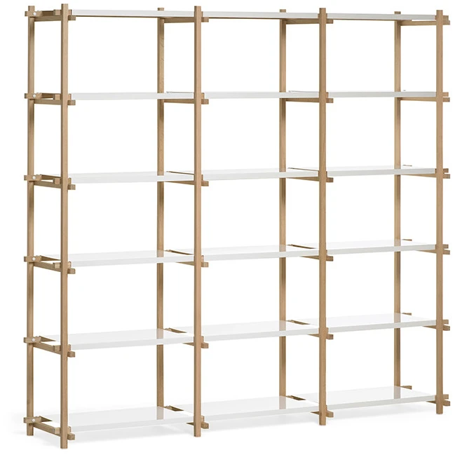 Photo of Woody Bookcase by Hay (High Incl. 18 Shelves)