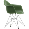Eames Plastic Armchair Dar - 48 Forest - Chrome Base - Matstolar - Charles & Ray Eames - Grön - Metall/plast