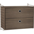 Thumbnail photo of String Wall Rack 50 X 30 cm, Brown, 2-pack - Shelving - Nils Strinning - Brown - Metal