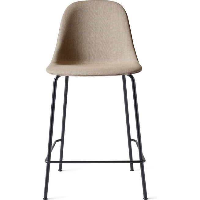 Photo of Harbour Counter Side Chair Black Steel Base Shell Textile Remix 2, 233 - Barstolar & Barpallar - Norm Architects - Svart - Metall/textilmaterial/syntetiskt/plast