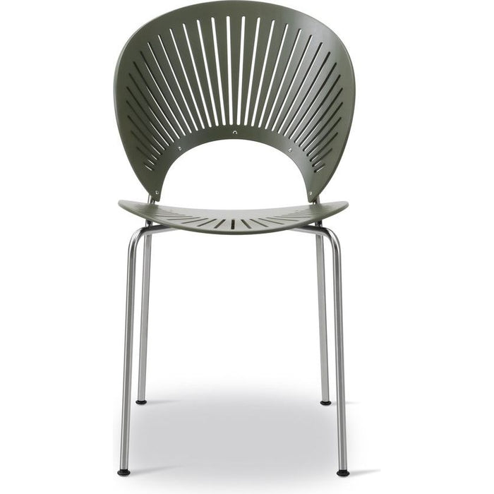 Photo of Trinidad Chair 3398 - Dining Chair - Khaki Green Beech - W48,5 X D57 X H85 X Sh45,5 Cm 1
