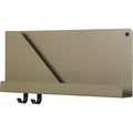 Thumbnail photo of Folded Shelves Small, Olive - Wall shelves - Johan van Hengel - Black - Metal