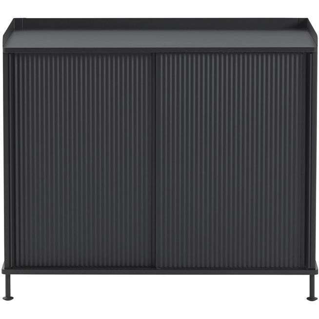 Photo of Enfold Sideboard Tall, Black/black - Sideboards - Thomas Bentzen - Black - Metal/wood