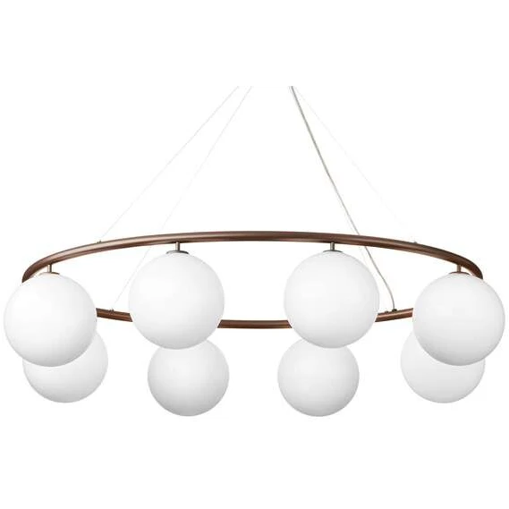 Photo of Miira 8 Oval Chandelier Dark