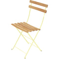 Thumbnail photo of Bistro Chair Natural Frosted Lemon A6 - Garden Chairs - Yellow - Metal/Wood