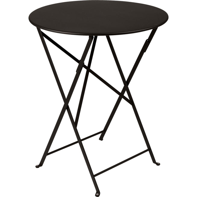 Photo of Bistro Table Ø 60 cm, Liquorice - Small Table & Side Table Outdoor - Black - Metal