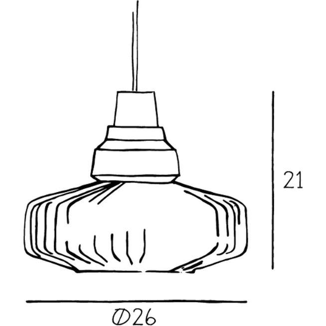 Photo of New Wave Optic Pendant Lamp