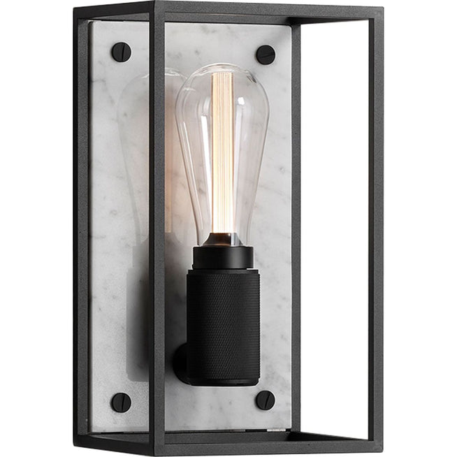 Photo of Caged Wall 1.0 Medium - Polished White Marble - Wall Lamps