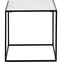 Cube Side Table - White Marble