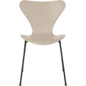 3107 Seven, Coloured Ash, Venetian Red, Underframe Warm Graphite - Dining chairs - Arne Jacobsen - Red - Metal/wood