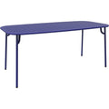 Thumbnail photo of Week-end, Medium Rectangular Table, Blue - Garden Table - Studio Brichet-ziegler - Blue - Metal