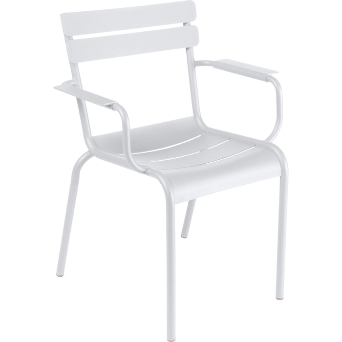 Photo of Luxembourg Armchair Cotton White 01 - Matstolar Utomhus - Frédéric Sofia - Vit - Metall