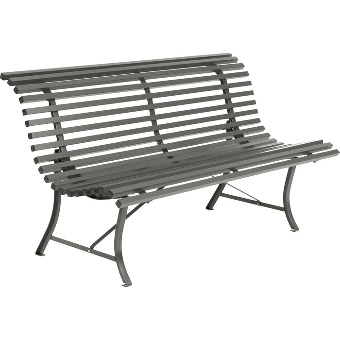 Photo of Louisiane Bench 150 cm - Rosemary - Garden benches - Green - Metal