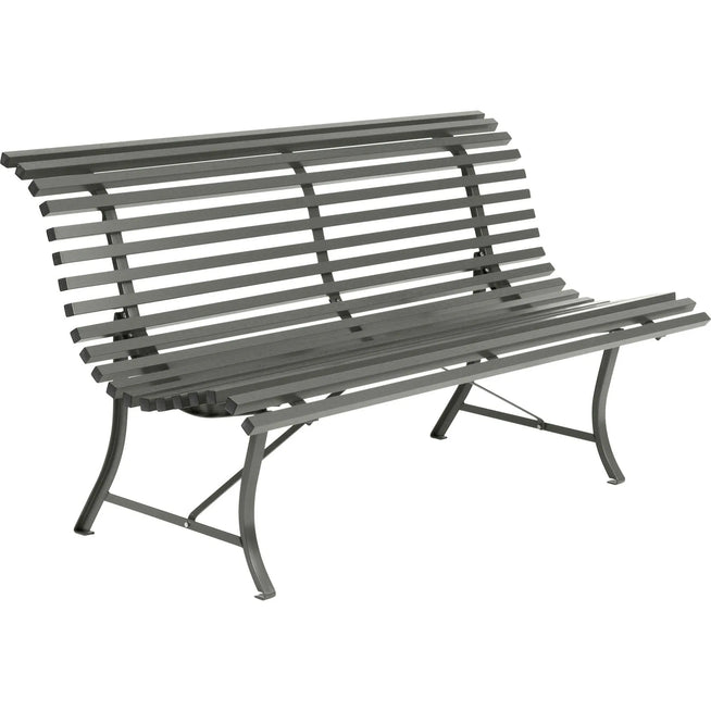 Photo of Louisiane Bench 150 cm - Rosemary - Garden benches - Green - Metal