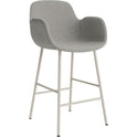 Form Bar Armchair 65 Cm Full Upholstery Light Grey Steel