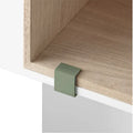 Thumbnail photo of Mini Stacked Storage Systems Clips, Dusty Green, 5 St - Hyllsystem - Julien De Smedt - Grön - Metall