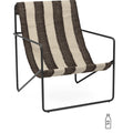 Thumbnail photo of Desert Chair - Lænestol - Black/off-white/chocolate - W63 X H77,5 X D66 Cm