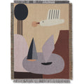 Thumbnail photo of Bird Tapestry Blanket - Tæppe - Beige - W80 X L110 Cm
