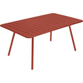 Thumbnail photo of Luxembourg Table 165 x 100 cm, Red Ochre - Outdoor dining table - Frédéric Sofia - Red - Metal
