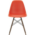Eames Plastic Chair Dsw - 03 Poppy Red - Dark Maple - Matstolar - Charles & Ray Eames - Röd - Metall/trä/plast