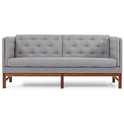 Ej315 Sofa 1542 By Erik Ole Jørgensen - 2 Personers Sofa - Foss 722 / Light Oiled Oak - W180 X D77 X H81 X Sh43 Cm