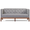 Ej315 Sofa 1542 By Erik Ole Jørgensen - 2 Personers Sofa - Foss 722 / Light Oiled Oak - W180 X D77 X H81 X Sh43 Cm