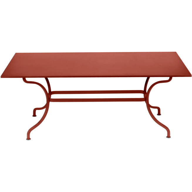 Photo of Romane Table 180 x 100 cm, Red Ochre - Outdoor dining table - Red - Metal