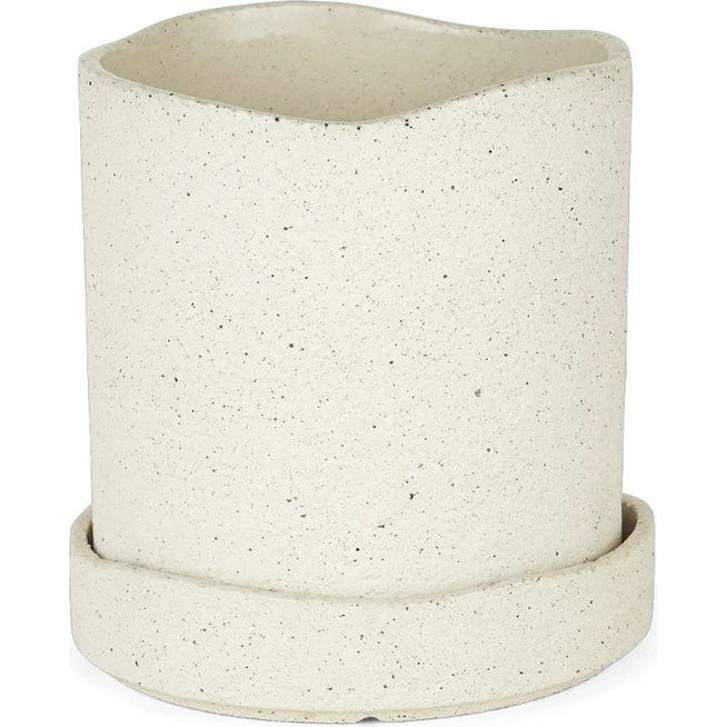 Photo of Uneru Pot - Jar - White - Small - H15 x Ø13 cm