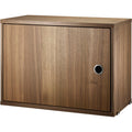 Thumbnail photo of String cabinet with door 58 x 30 x 42 cm, 1-p, walnut - Storage cabinet - Wood coloured - Mdf