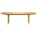 C64 Shaker Dining Table 90x220 Cm Oak Nature