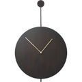 Thumbnail photo of Trace Wall Clock - Ur - Black/brass - W26 X H41,2 X D3 Cm