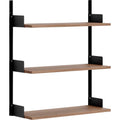 Thumbnail photo of New Works Wall Shelf - Hylde - 90 - Walnut / Black - H90 X W83.5 X D30.5 Cm