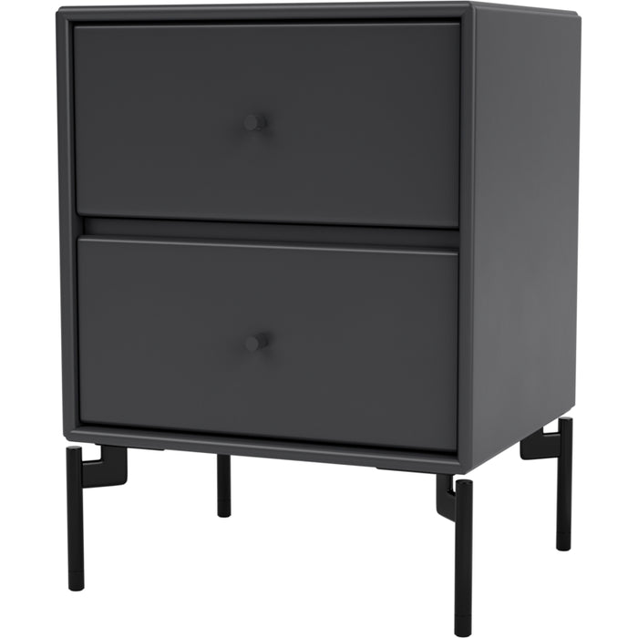 Photo of Drift Drawer Module - Anthracite / Black Legs - Bedside Tables - Peter J. Lassen - Black - Mdf