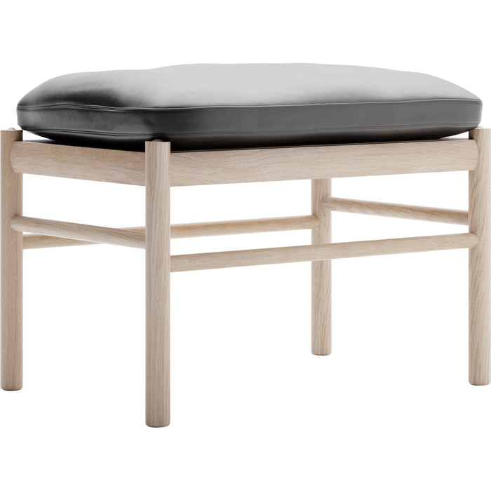 Photo of O149F Colonial Footstool Thor 301 Leather - Vitolzad One