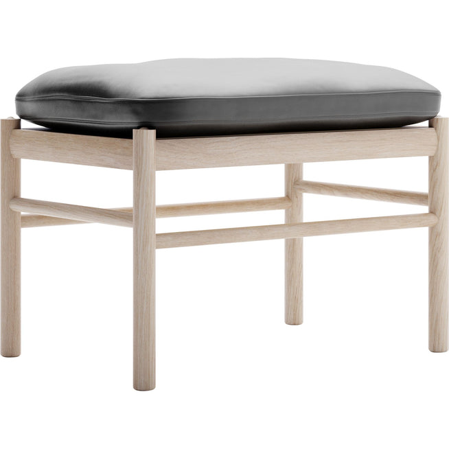 Photo of O149F Colonial Footstool Thor 301 Leather - Vitolzad One