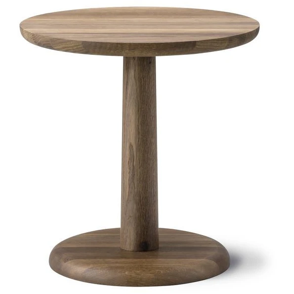 1290 pon coffee table Ø: 45 cm - oiled smoked oak