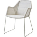 Thumbnail photo of Breeze Chair 5467 Li/ls/lw - Garden Chair - White-Grey - B: 60 X D: 62 X H: 83 X Sh: 45 Cm