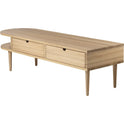 F24 Radius Bench Oak Nature Lacquered