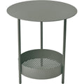 Salsa Pedestal Table, Rosemary - Small Table & Side Table Outdoor - Goula / Figuera - Green - Metal